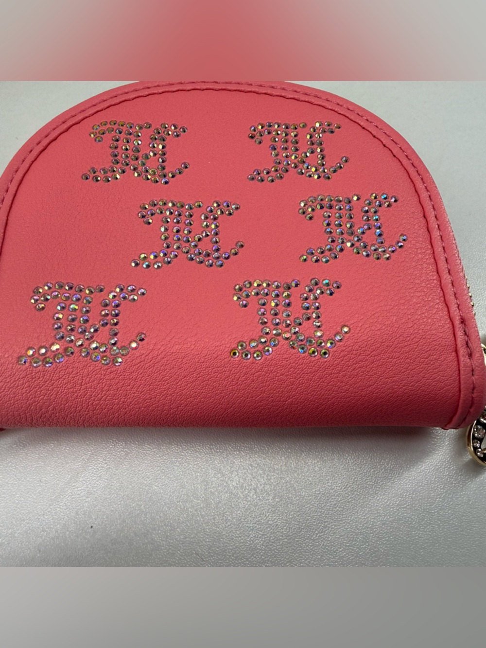 Pink Couture Rhinestone Accent Women's Wallet